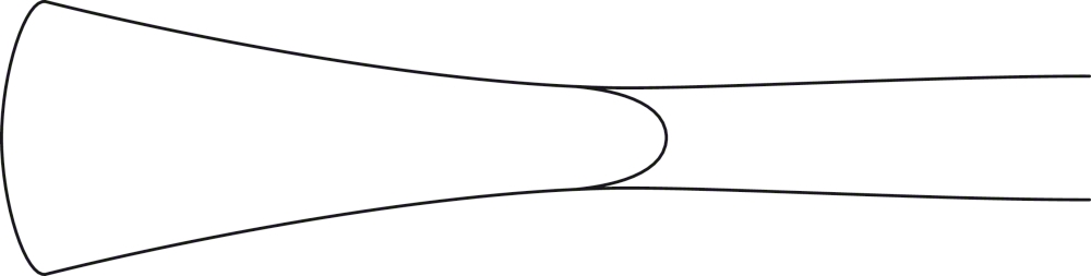 LANGENBECK Raspatory, curved, 190 mm (7 1/2