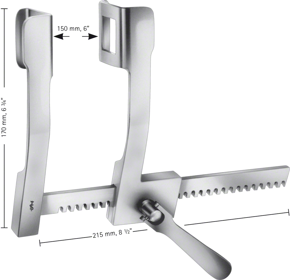 FINOCHIETTO Sternum/Rib Retractor, 170 mm (6 3... | B. Braun