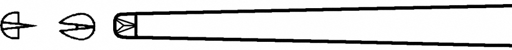 LINE DRAWING BD537R, BD537SR-Aesculap Article Picture (Media Manager)