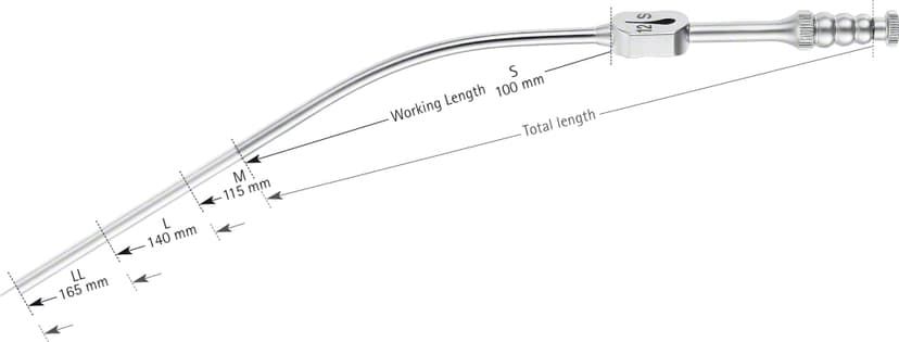 FUKUSHIMA Suction Cannula, 180 mm (7