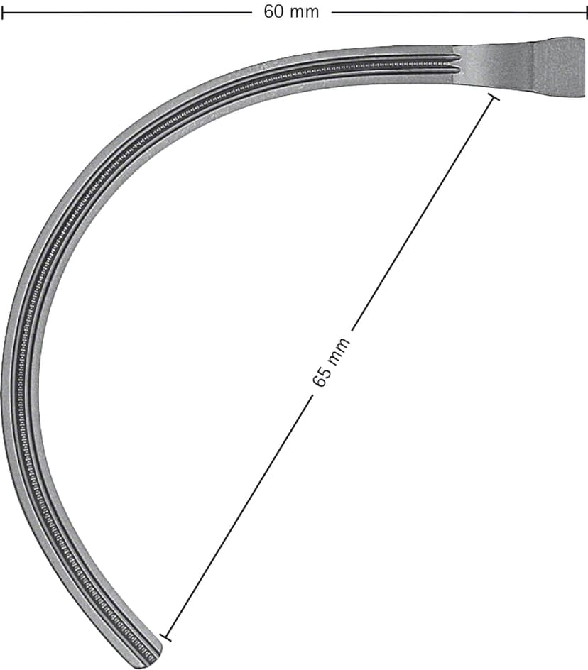未使用品　B.BRAUN aesculap 鋼製器具 DE BAKEY ATRAUMATA® Vascular Clamp, curved, 26 | B. Braun