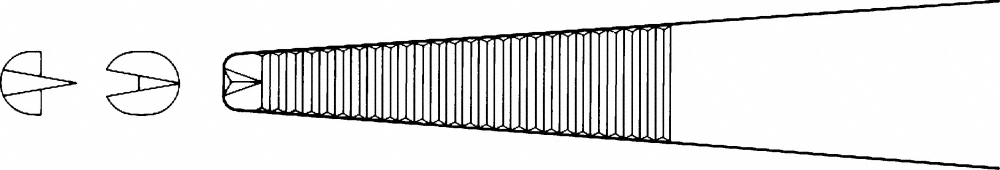 LINE DRAWING BD693R, BE-125-01-W-Aesculap Article Picture (Media Manager)