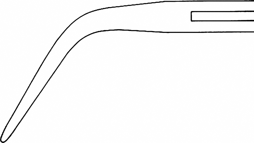 Tuchklemme, Backhaus 9,0 cm spitz